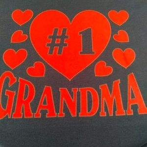 #1 Grandma T-Shirt with ❤